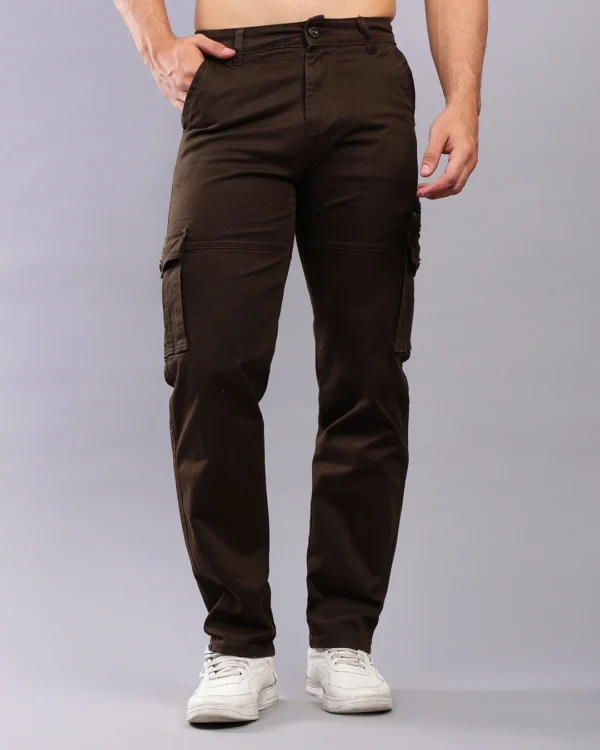 INDIGO TRIBE’S Men’s Brown Cargo Jeans